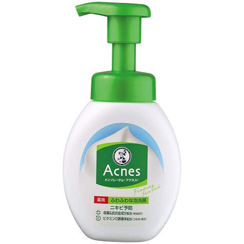 Mentholatum Acnes Foam Face Wash - 160ml - Harajuku Culture Japan - Japanease Products Store Beauty and Stationery