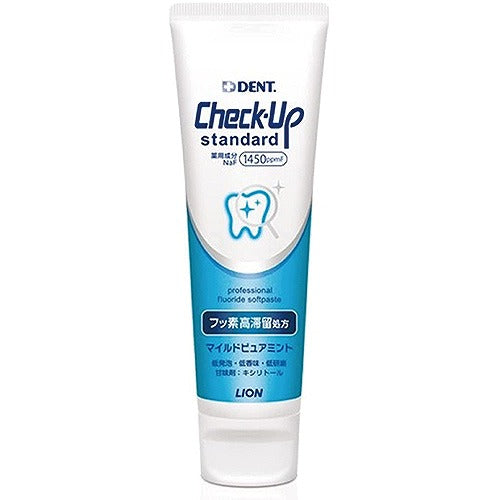Lion Dent. Check-Up Standard Toothpaste - 135g - Mild Pure Mint - Harajuku Culture Japan - Japanease Products Store Beauty and Stationery