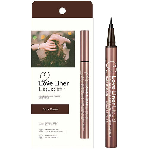 Love Liner Msh Liquid Eyeliner - Dark Brown - Harajuku Culture Japan - Japanease Products Store Beauty and Stationery