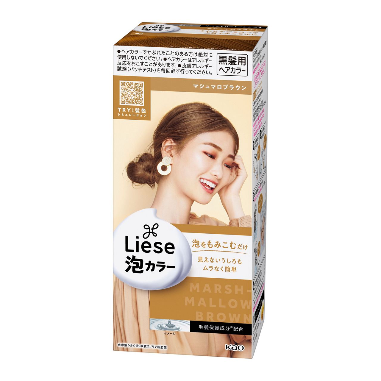Liese Kao Bubble Hair Color Prettia - Marshmallow Brown - Harajuku Culture Japan - Japanease Products Store Beauty and Stationery