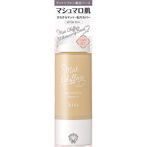 Isehan Kiss Matte Chiffon UV Whitening Base N SPF26 PA++ - 01 Light - Harajuku Culture Japan - Japanease Products Store Beauty and Stationery