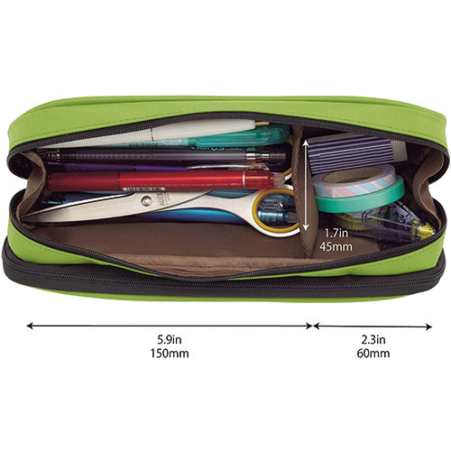 Lihit Lab. A-7557 Pen Case 2way-type Double-size - Harajuku Culture Japan - Japanease Products Store Beauty and Stationery