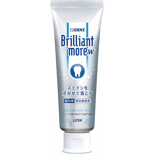 Brilliant More Lion W Tooth Paste 90g - Natural Pepper Mint - Harajuku Culture Japan - Japanease Products Store Beauty and Stationery
