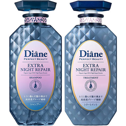 Moist Diane Perfect Beauty Extra Night Repair Shampoo & Treatment Set 450ml - Harajuku Culture Japan - Japanease Products Store Beauty and Stationery