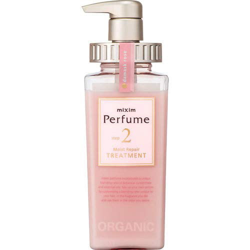 Mixim Potion Purfume Damask Rose Oil Step2 Moist Peapair Hair Treatment Pump 440ml - Damask Rose Raspberry Essential Oil Scent - Harajuku Culture Japan - Japanease Products Store Beauty and Stationery