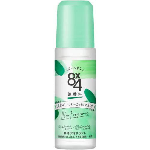 Eight Four Deodorant Roll-On 45ml - Unscented - Harajuku Culture Japan - Japanease Products Store Beauty and Stationery