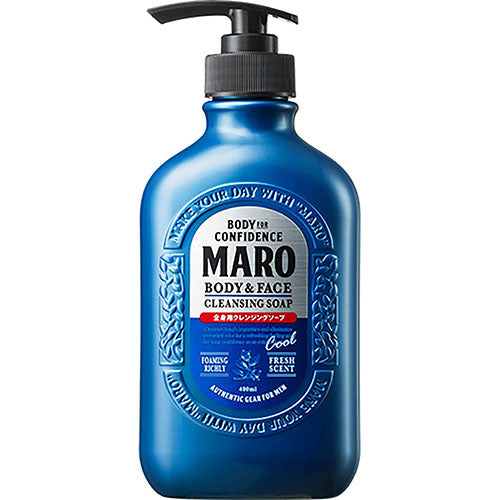Maro Body Cleansing Soap Cool - 400ml - Harajuku Culture Japan - Japanease Products Store Beauty and Stationery