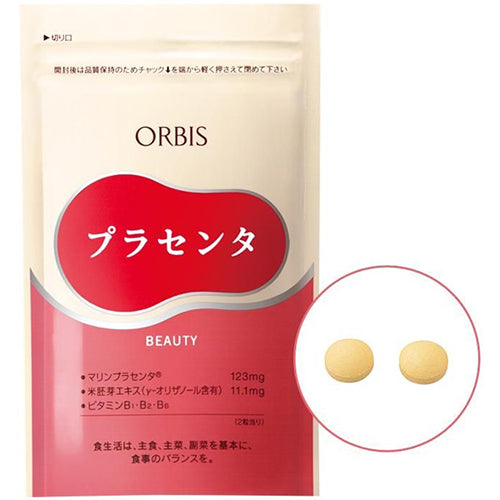 Orbis Supplement Placenta 240 mg x 60 grains - Harajuku Culture Japan - Japanease Products Store Beauty and Stationery