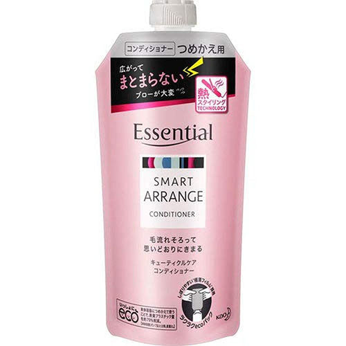 Kao Essential Soft And Moisturizing Conditioner - Refill - 340ml - Harajuku Culture Japan - Japanease Products Store Beauty and Stationery