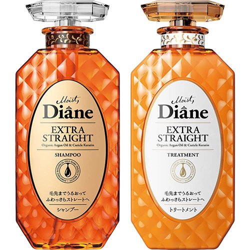 Moist Diane Perfect Beauty Extra Straight Shampoo & Treatment Set 450ml - Floral Scent - Harajuku Culture Japan - Japanease Products Store Beauty and Stationery