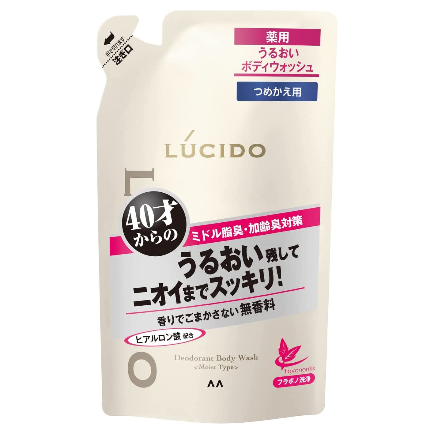 Lucido Medicated deodorant Moisturizing Body Wash 380ml - Refill - Harajuku Culture Japan - Japanease Products Store Beauty and Stationery