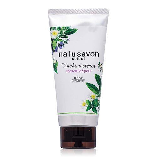 Kose Cosmeport Softymo Natu Savon Select Washing Cream - 130g - White - Harajuku Culture Japan - Japanease Products Store Beauty and Stationery