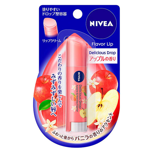 Nivea Flavor Lip Delicious Drop 3.5g SPF20 PA++ - Apple Scent - Harajuku Culture Japan - Japanease Products Store Beauty and Stationery