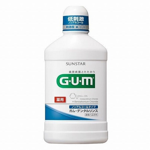 Sunstar Gum Dental Rinse - 500ml - Non-Alcohol Type - Harajuku Culture Japan - Japanease Products Store Beauty and Stationery