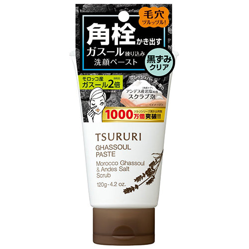 BCL Tsururi Blackhead Scrape out Ghassoul Face Wash Paste N -120g - Harajuku Culture Japan - Japanease Products Store Beauty and Stationery