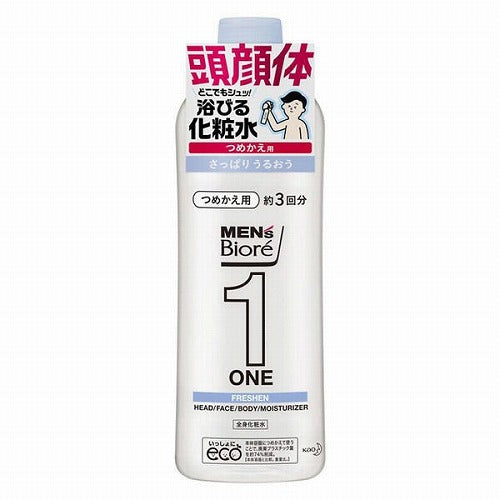 Biore Mens ONE Whole Body Lotion Refill - 340ml - Clear - Harajuku Culture Japan - Japanease Products Store Beauty and Stationery