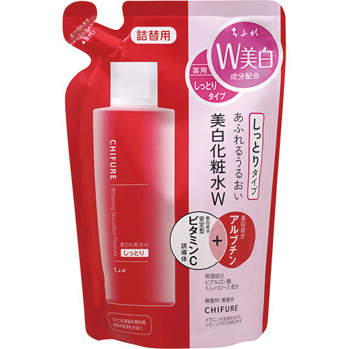 Chifure Whitening Toner W Moist Type 180ml - Refill - Harajuku Culture Japan - Japanease Products Store Beauty and Stationery