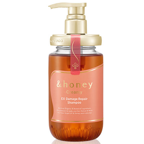 &honey Creamy EX Damage Repair Hair Shampoo Pump 440ml Step1.0 - Juicy Berry Honey Scent - Harajuku Culture Japan - Japanease Products Store Beauty and Stationery