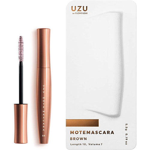 UZU By Flowfushi Mote Mascara Brown - Harajuku Culture Japan - Japanease Products Store Beauty and Stationery