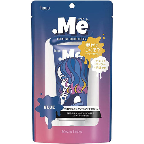 Hoyu Beauteen .Me Creative Color Cream - Blue - 80g - Harajuku Culture Japan - Japanease Products Store Beauty and Stationery