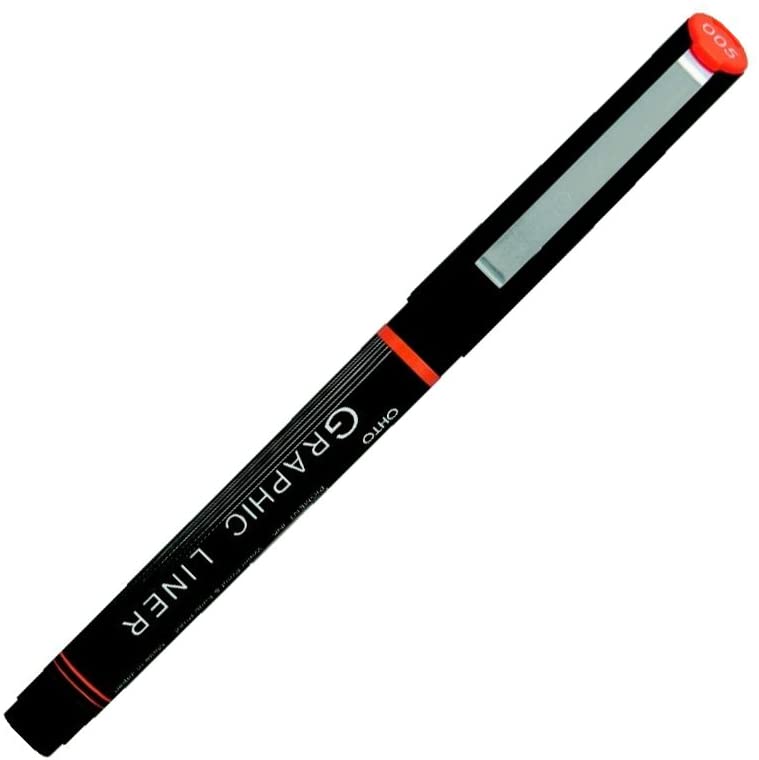 Ohto Water Based Calligraphy Pen Graphic Liner- Black - Harajuku Culture Japan - Japanease Products Store Beauty and Stationery