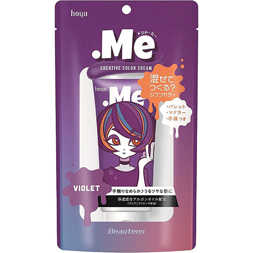 Hoyu Beauteen .Me Creative Color Cream - Violet - 80g - Harajuku Culture Japan - Japanease Products Store Beauty and Stationery