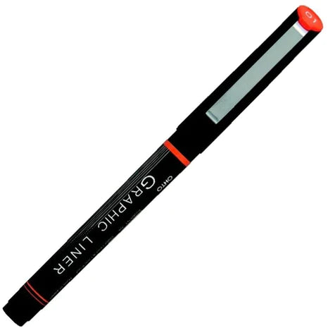 Ohto Water Based Calligraphy Pen Graphic Liner- Black - Harajuku Culture Japan - Japanease Products Store Beauty and Stationery