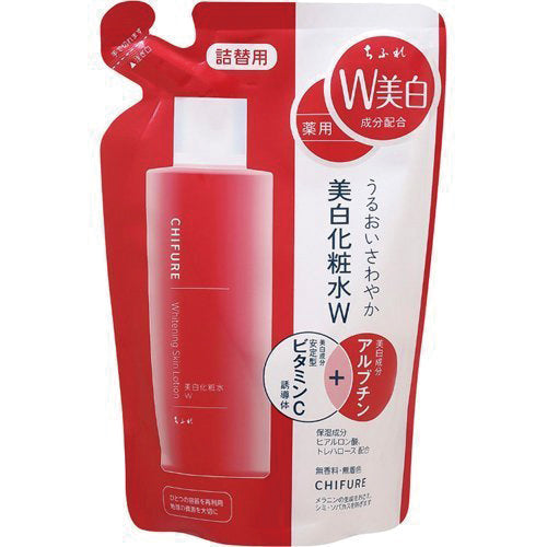 Chifure Whitening Toner W Moisturizing And Refreshing 180ml - Refill - Harajuku Culture Japan - Japanease Products Store Beauty and Stationery