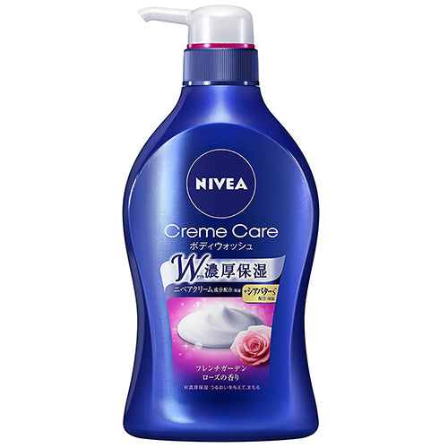 Nivea Cream Care Body Wash 480ml - French Garden Rose - Harajuku Culture Japan - Japanease Products Store Beauty and Stationery