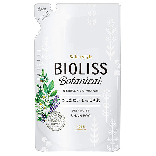 Kose Bioliss Botanical Shampoo 340 ml - Deep Moist - Refill - Harajuku Culture Japan - Japanease Products Store Beauty and Stationery