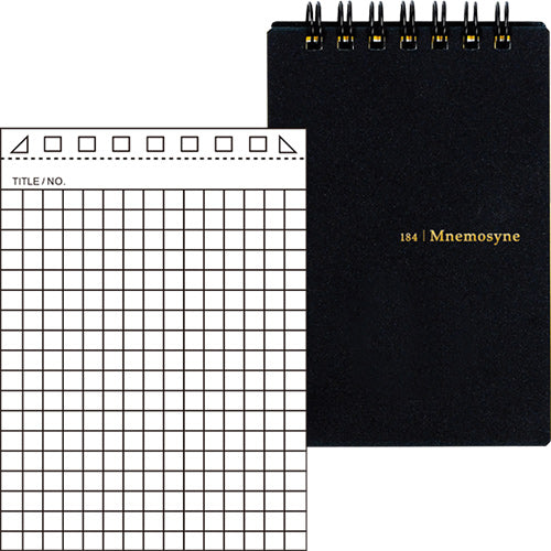 Maruman Mnemosyne Ring Memo N184A - A7Variant - Grid - Harajuku Culture Japan - Japanease Products Store Beauty and Stationery