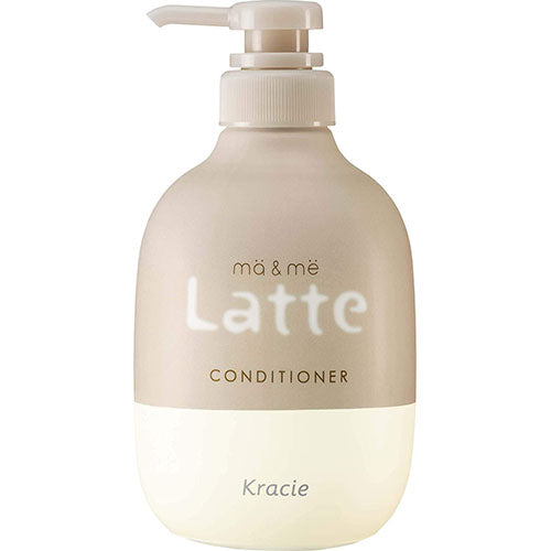 Ma & Me Latte Premium W Milk Protein Blend Conditioner Pump 490ml - Apple & Peony - Harajuku Culture Japan - Japanease Products Store Beauty and Stationery
