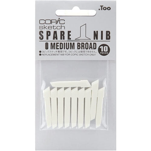 Copic Sketch & Ciao Spare Nib Medium Broad - Pack for 10 Pencil - Harajuku Culture Japan - Japanease Products Store Beauty and Stationery