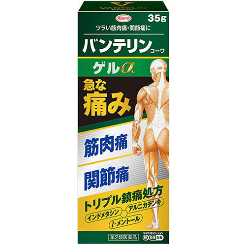 Vantelin Kowa Pain Relief Paint Gel α - 35g - Harajuku Culture Japan - Japanease Products Store Beauty and Stationery