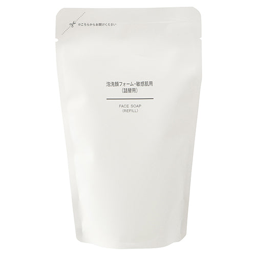 Muji Sensitive Skin Face Wash Form - 180ml - Refill - Harajuku Culture Japan - Japanease Products Store Beauty and Stationery