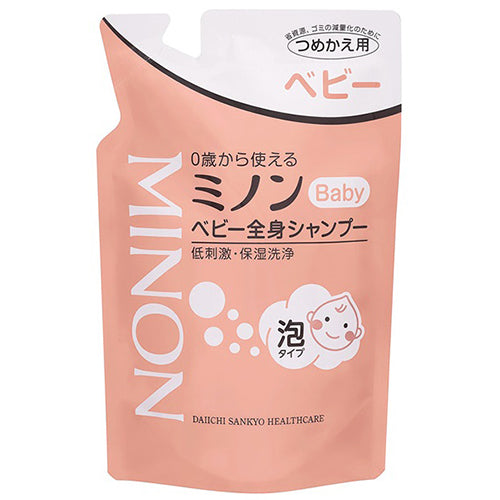 Minon Baby Whole Body Shampoo - 300ml - Refill - Harajuku Culture Japan - Japanease Products Store Beauty and Stationery