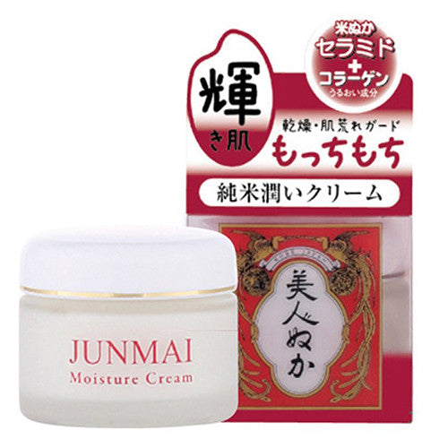 Bijinnuka Junmai Moist Cream - 43g - Harajuku Culture Japan - Japanease Products Store Beauty and Stationery