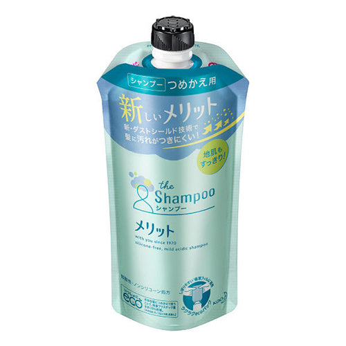 Merit Kao Hair Shampoo - 340ml - Refill - Harajuku Culture Japan - Japanease Products Store Beauty and Stationery