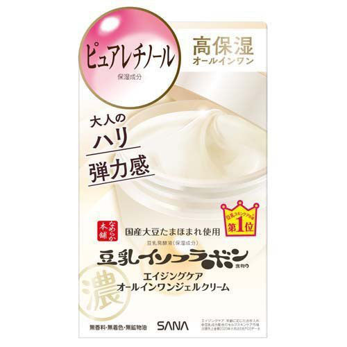 Sana Nameraka Honpo Soy Milk Isoflavone Wrinkle Gel Cream N - 100g - Harajuku Culture Japan - Japanease Products Store Beauty and Stationery