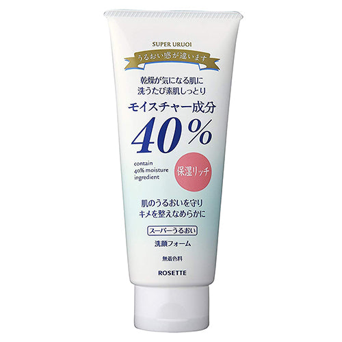 Rosette 40% Super Uruoi Face Wash - 168g - Harajuku Culture Japan - Japanease Products Store Beauty and Stationery