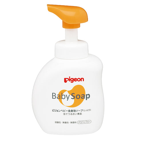 Pigeon Baby Bubble Whole Body Soap Moist - 450ml - Harajuku Culture Japan - Japanease Products Store Beauty and Stationery