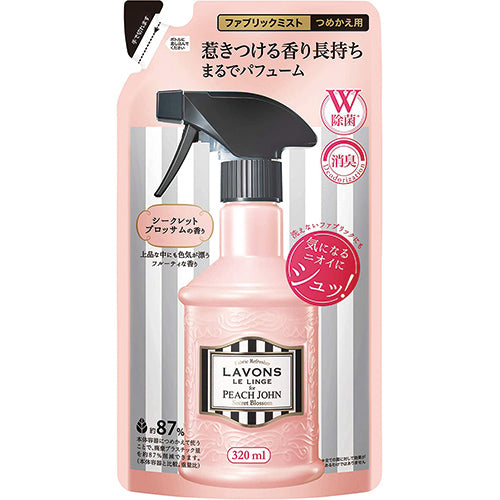 Lavons Fabric Refresher 320ml Refill - Secret Blossom - Harajuku Culture Japan - Japanease Products Store Beauty and Stationery