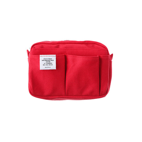 Delfonics Stationery Inner Carrying Case Bag In Bag S - Red - Harajuku Culture Japan - Japanease Products Store Beauty and Stationery