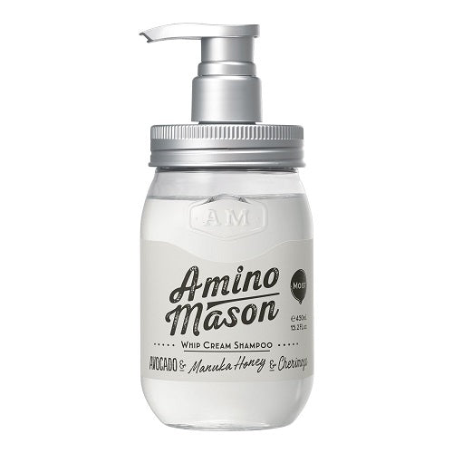 Stella Seed Amino Mason Moist Whip Cream Shampoo 450ml - White Rose Bouquet Scent - Harajuku Culture Japan - Japanease Products Store Beauty and Stationery