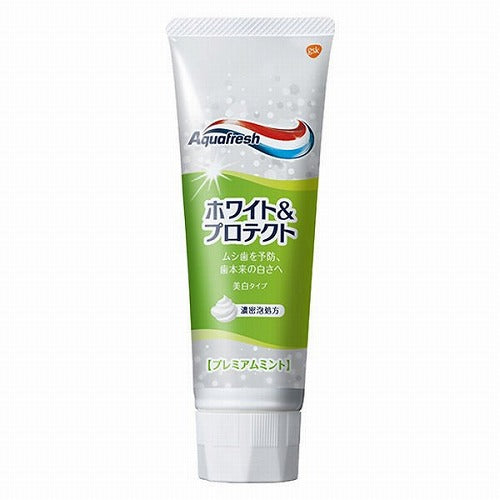 Aquafresh White & Protect Toothpaste - 140g - Premium Mint - Harajuku Culture Japan - Japanease Products Store Beauty and Stationery