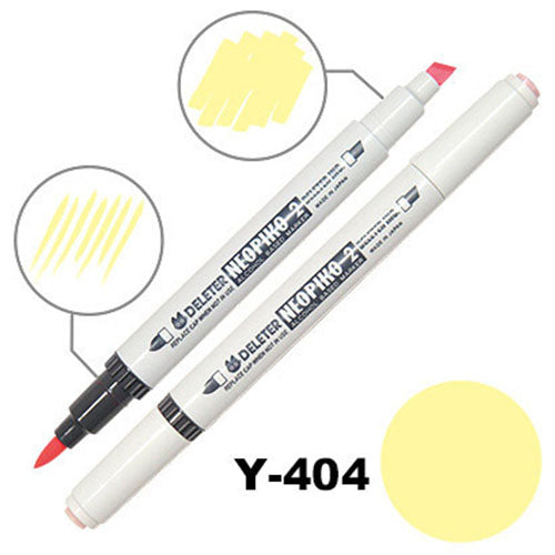 Deleter Alcohol Marker Neopiko 2 - Y-404 Anise - Harajuku Culture Japan - Japanease Products Store Beauty and Stationery