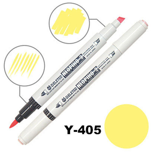 Deleter Alcohol Marker Neopiko 2 - Y-405 Prim Rose - Harajuku Culture Japan - Japanease Products Store Beauty and Stationery