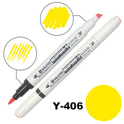 Deleter Alcohol Marker Neopiko 2 - Y-406 Dandy Lion - Harajuku Culture Japan - Japanease Products Store Beauty and Stationery