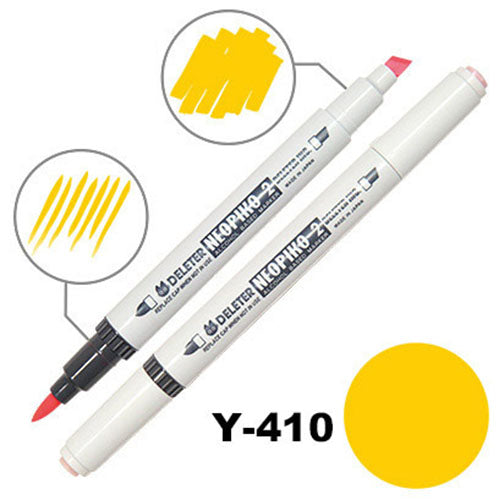 Deleter Alcohol Marker Neopiko 2 - Y-410 Marigold - Harajuku Culture Japan - Japanease Products Store Beauty and Stationery