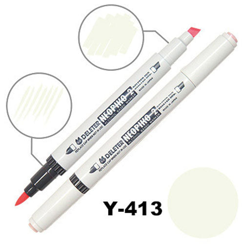 Deleter Alcohol Marker Neopiko 2 - Y-413 Celery - Harajuku Culture Japan - Japanease Products Store Beauty and Stationery